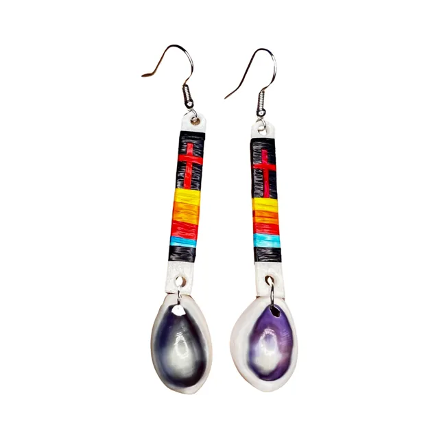 JRC Quill and Shell Slat Earrings
