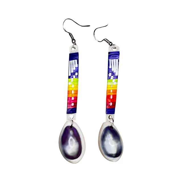 JRC Quill and Shell Slat Earrings