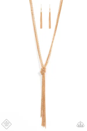 KNOT All There Gold
Necklace Paparazzi