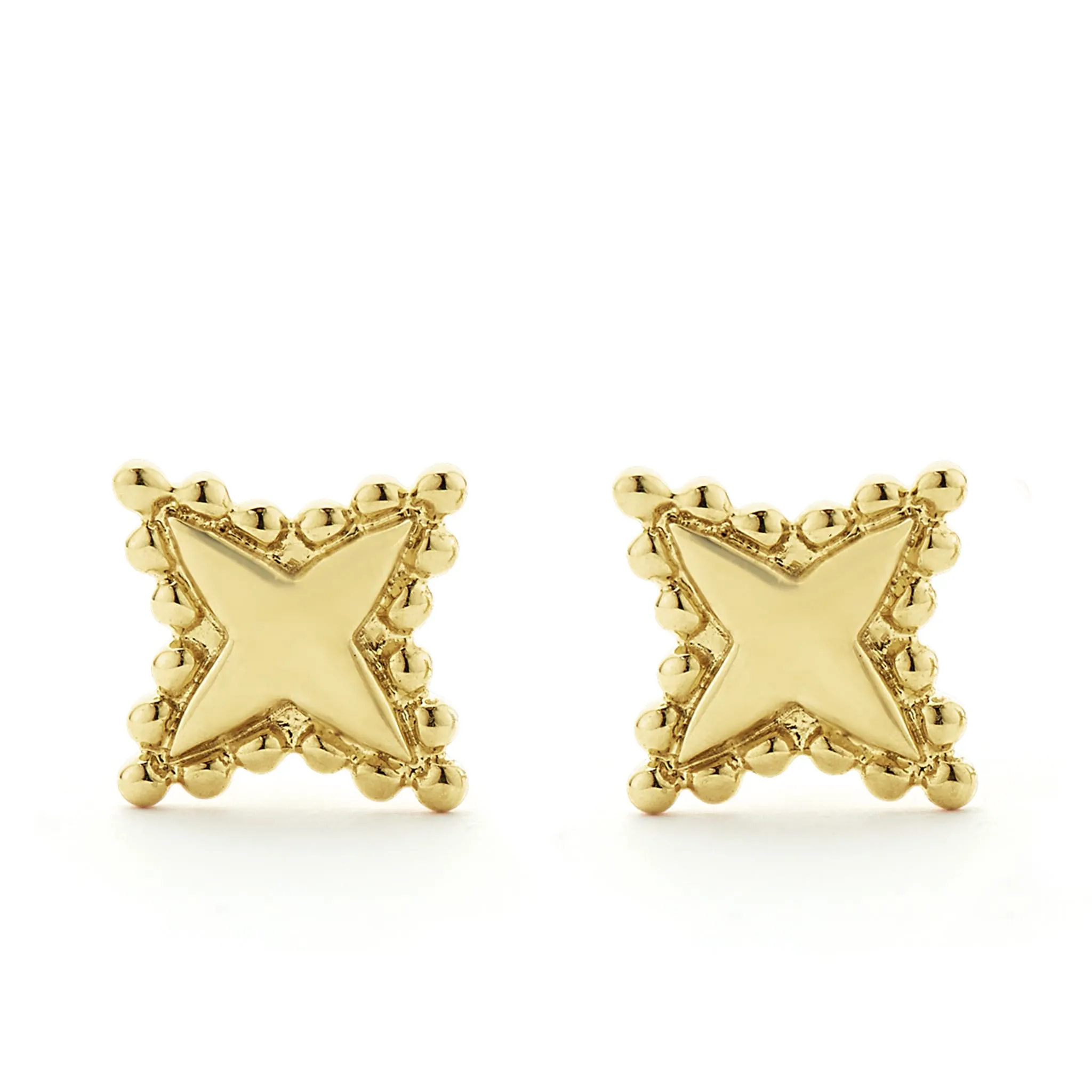 KSL 18K Gold X Stud Earrings