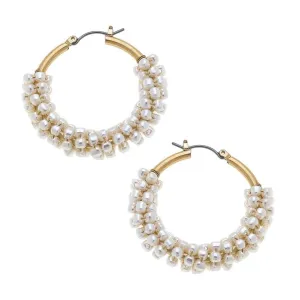 Kyla Bead Hoop Earrings