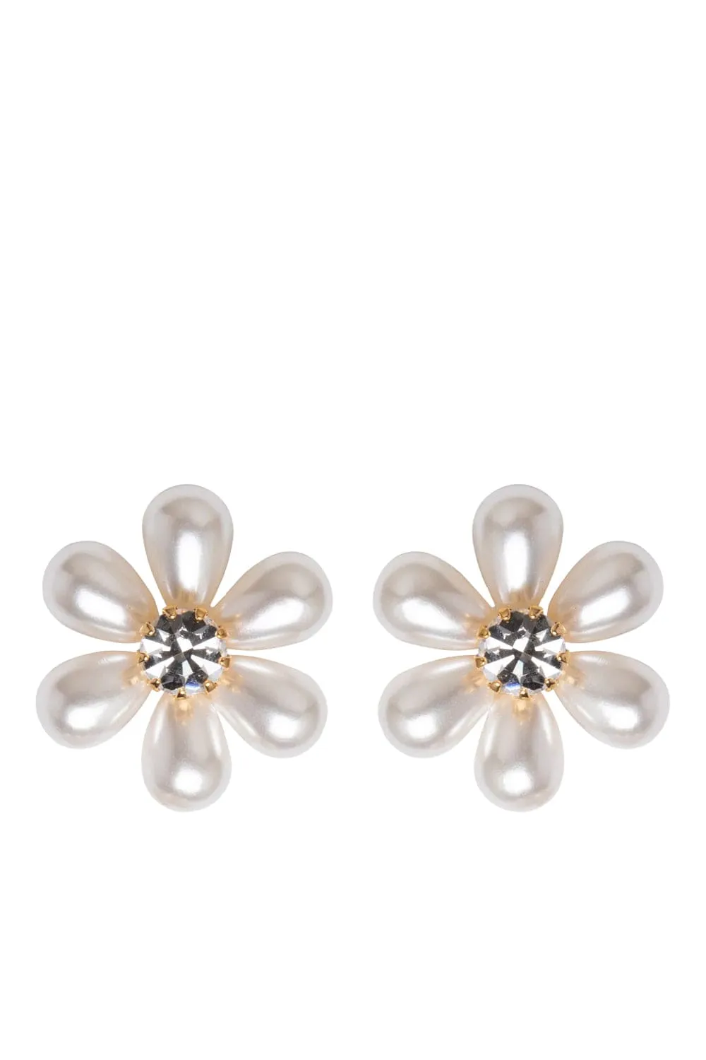 Laena Gold Floral Stud Earrings