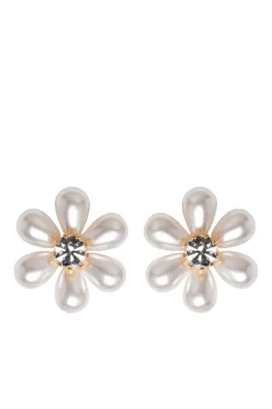 Laena Gold Floral Stud Earrings