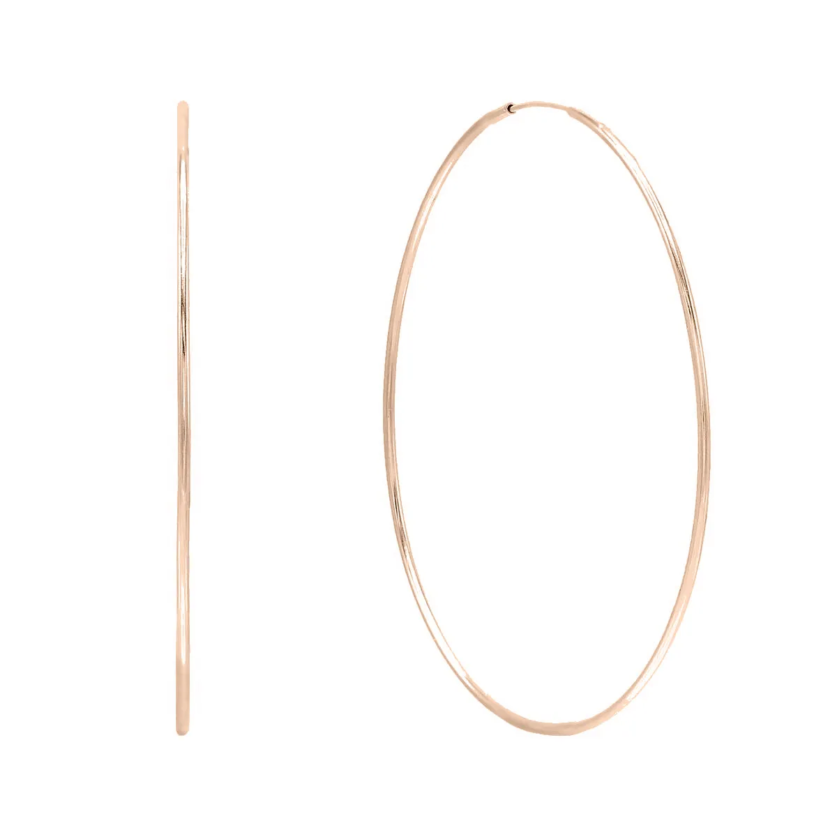 Large Endless Hoop Earring 14K