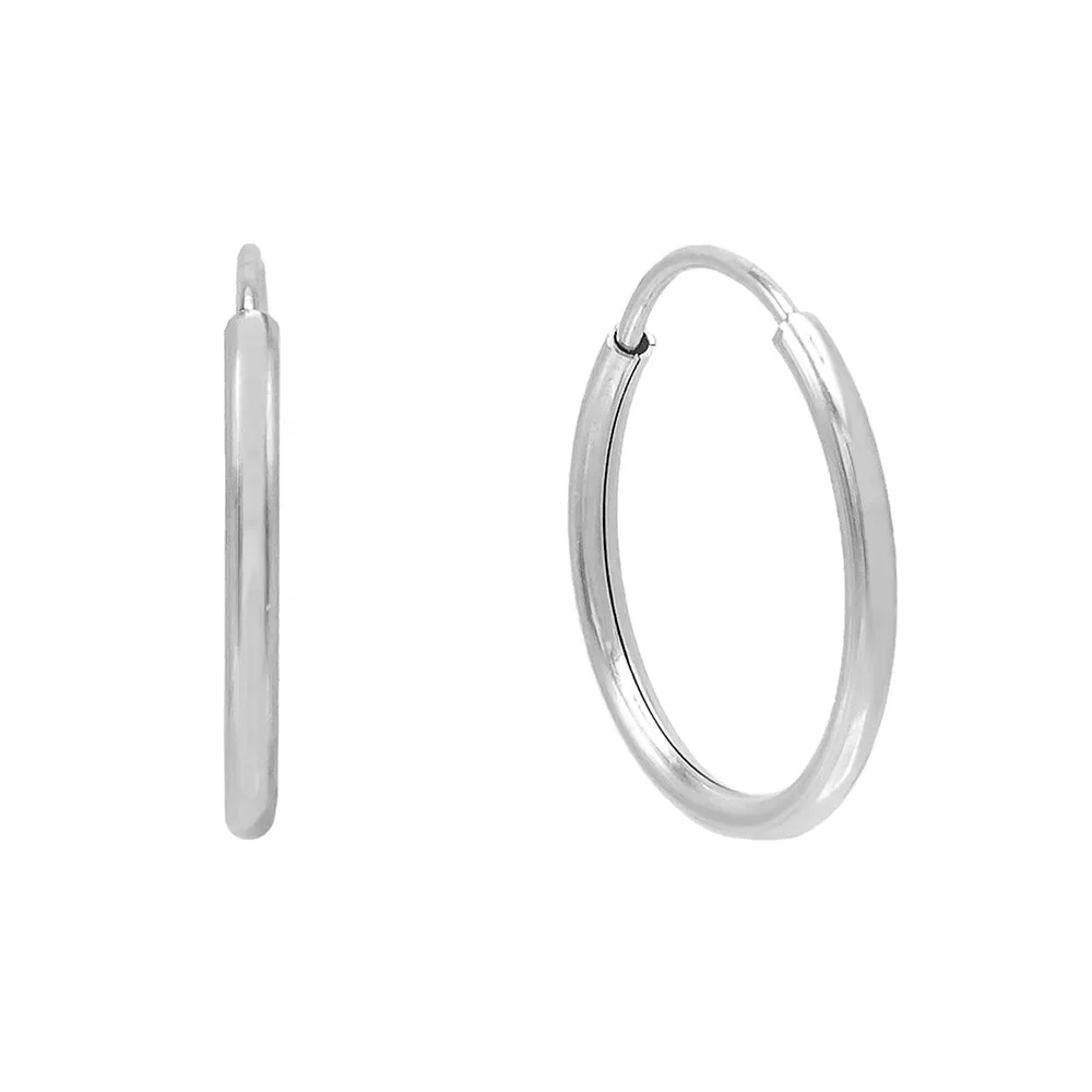 Large Endless Hoop Earring 14K