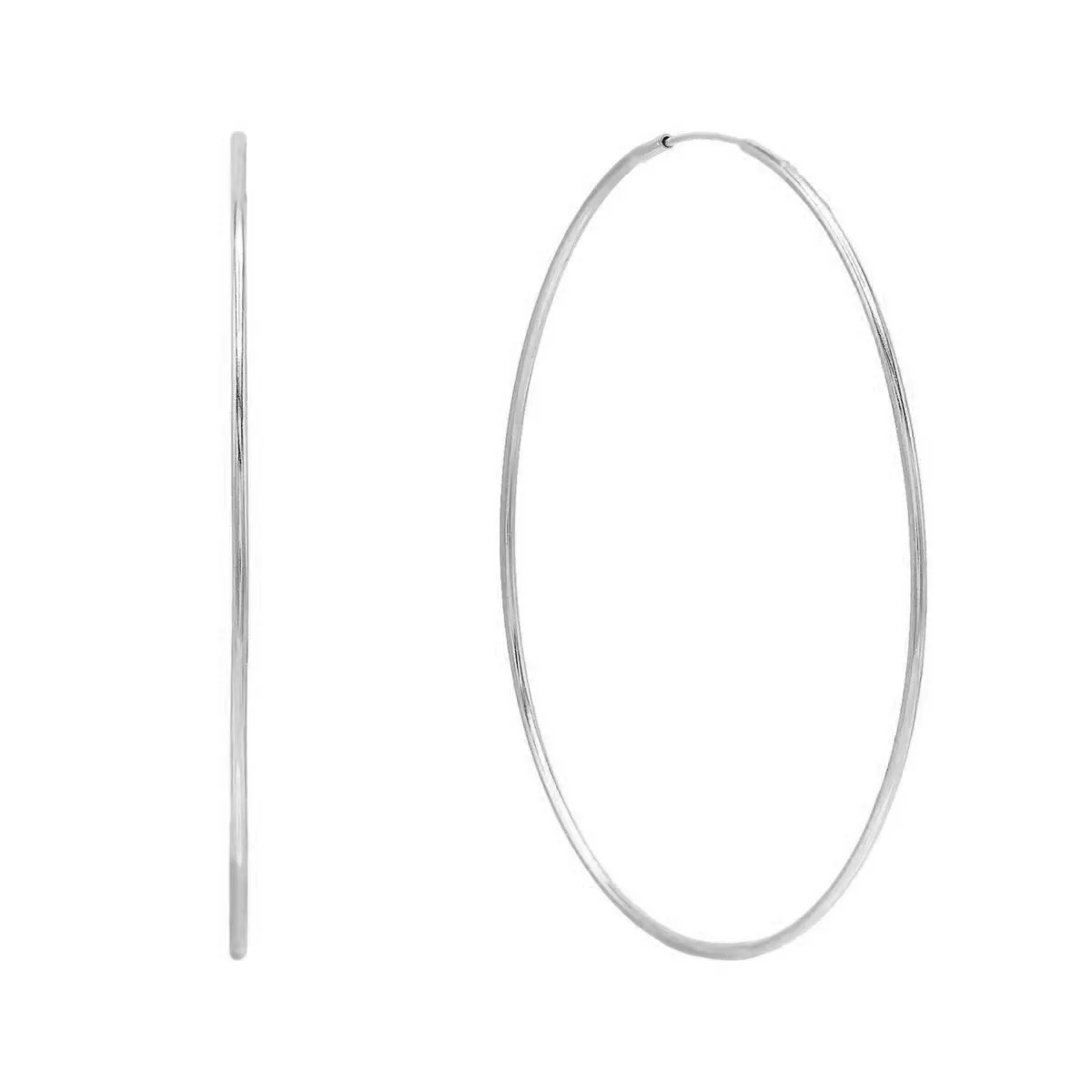 Large Endless Hoop Earring 14K