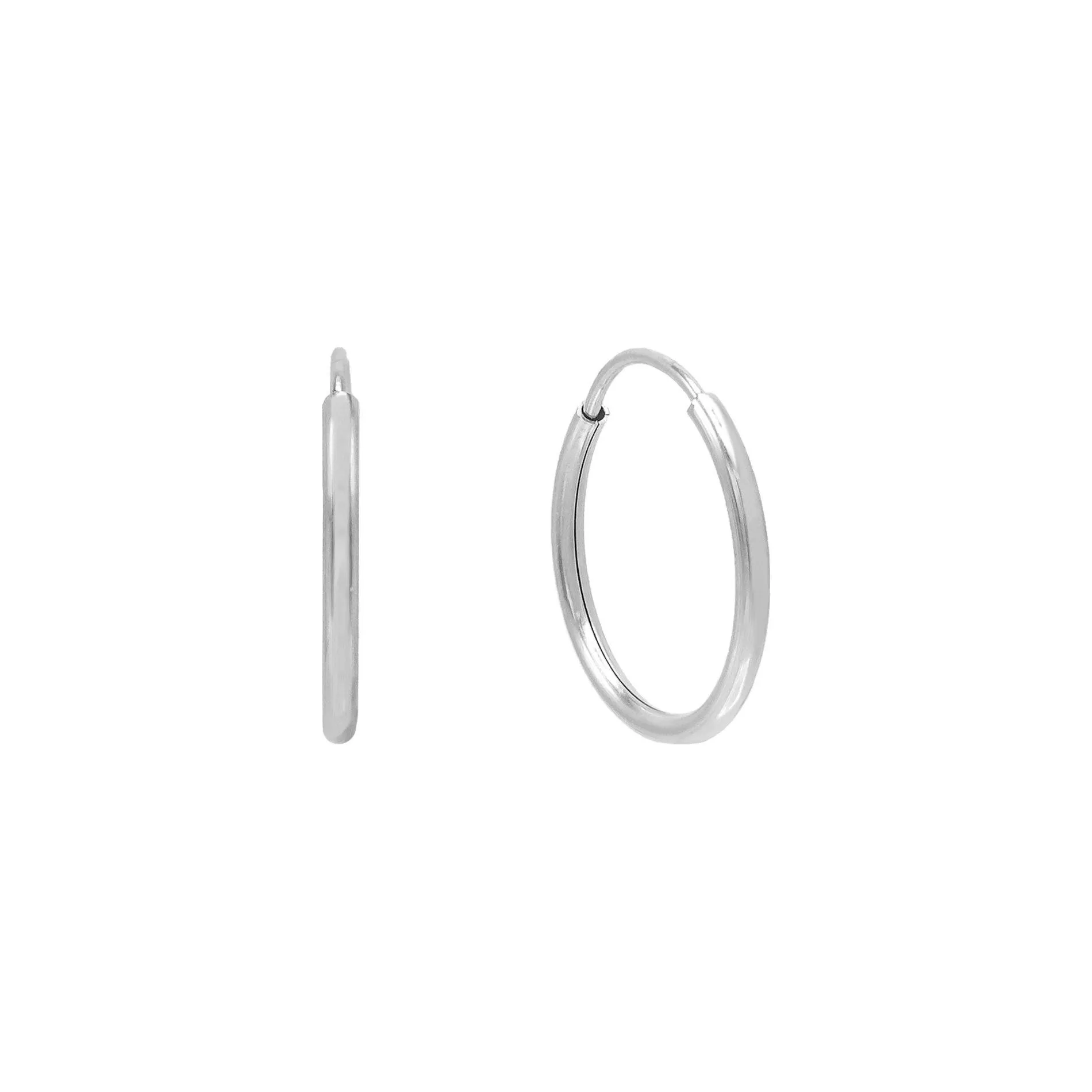 Large Endless Hoop Earring 14K