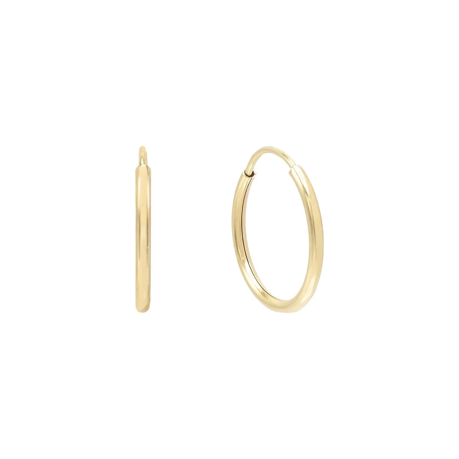 Large Endless Hoop Earring 14K