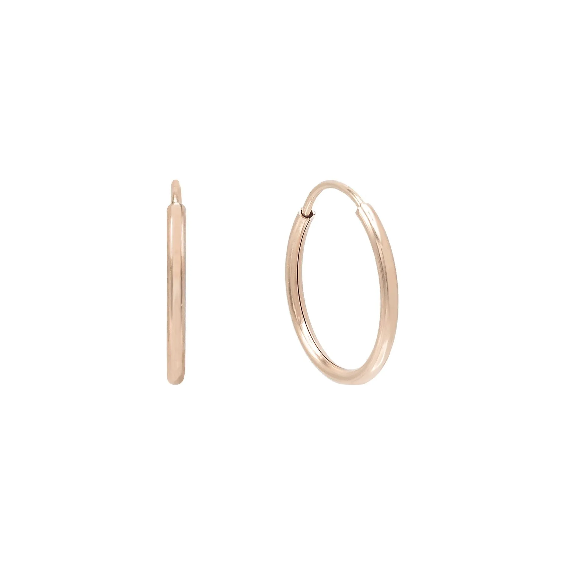 Large Endless Hoop Earring 14K