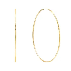 Large Endless Hoop Earring 14K