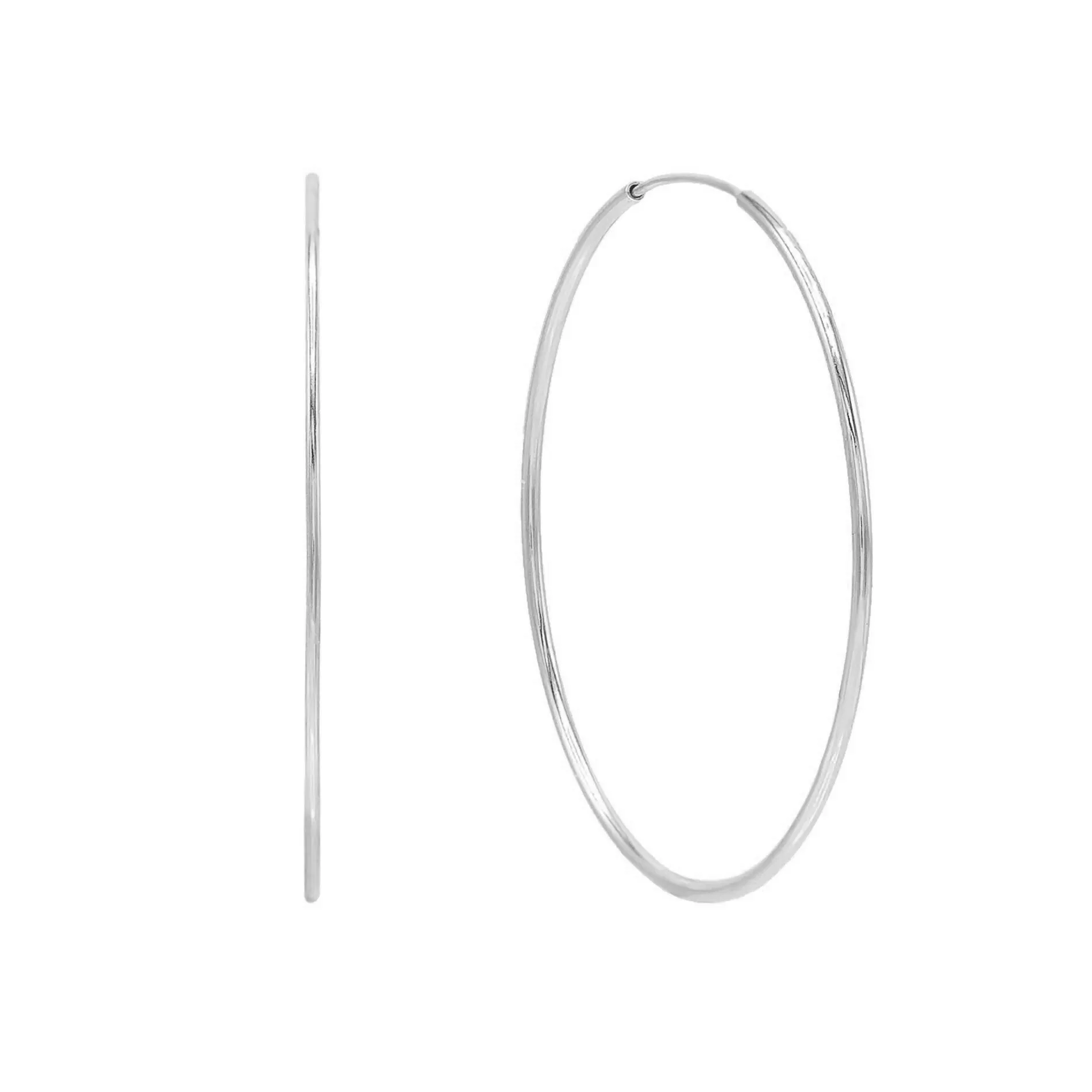 Large Endless Hoop Earring 14K