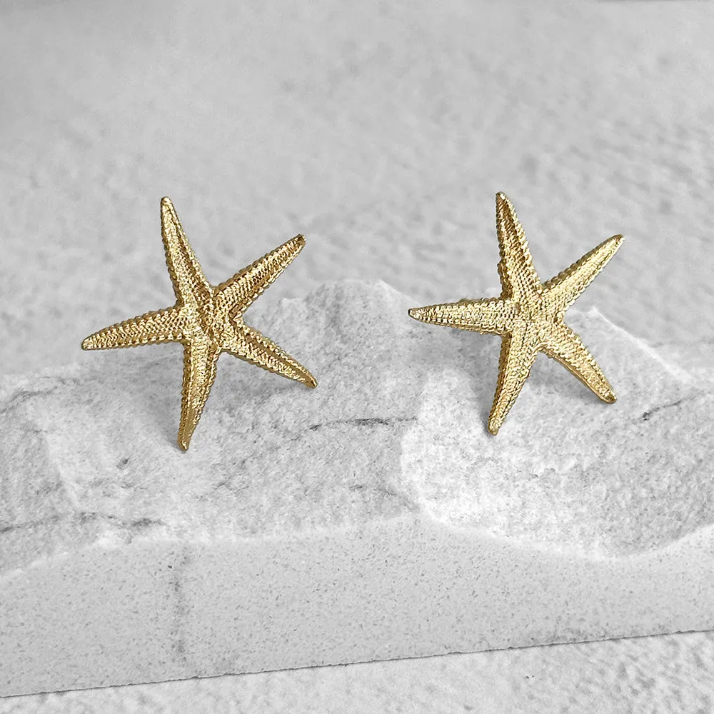 Large Starfish Post Earrings