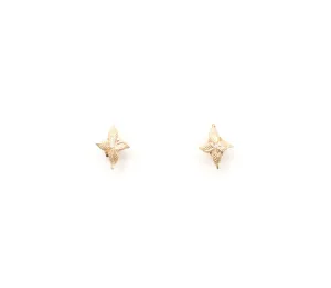 Leaf Cross Earrings
