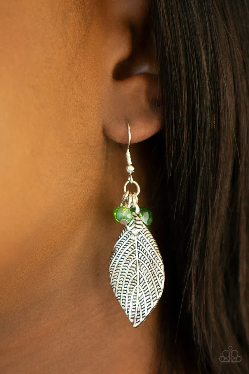 LEAF It to Fate Green Paparazzi Earrings
