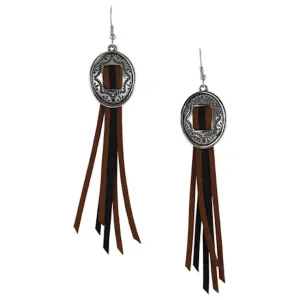 Leather Tassel Earrings