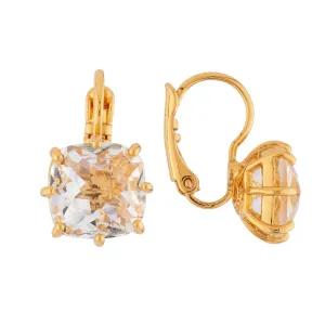 Les Nereides Square Stone La Diamantine Dormeuses Earrings
