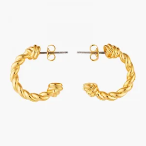 Les Nereides Twisted Hoop Earrings