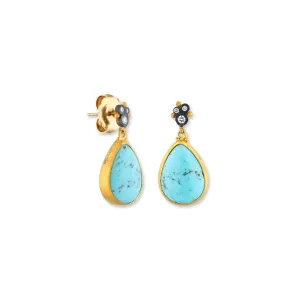 Lika Behar My World Kingman Turquoise Earrings