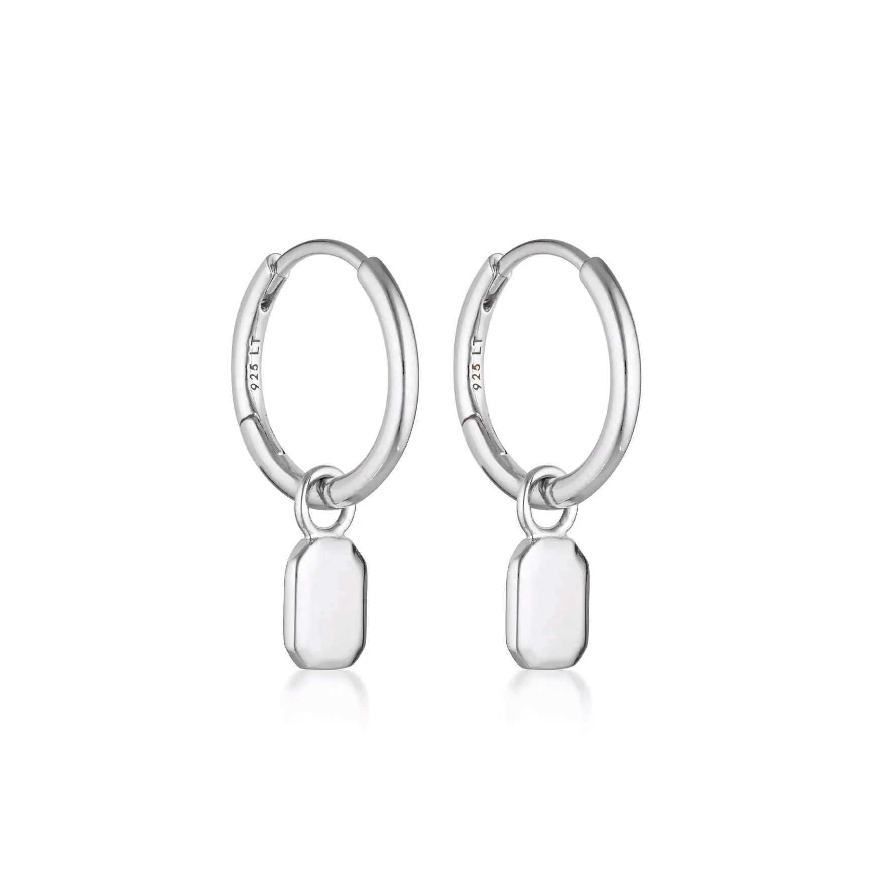 LINDA TAHIJA Tate Huggie Earrings - Sterling Silver