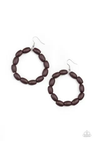 Living The WOOD Life Brown
Earrings Paparazzi