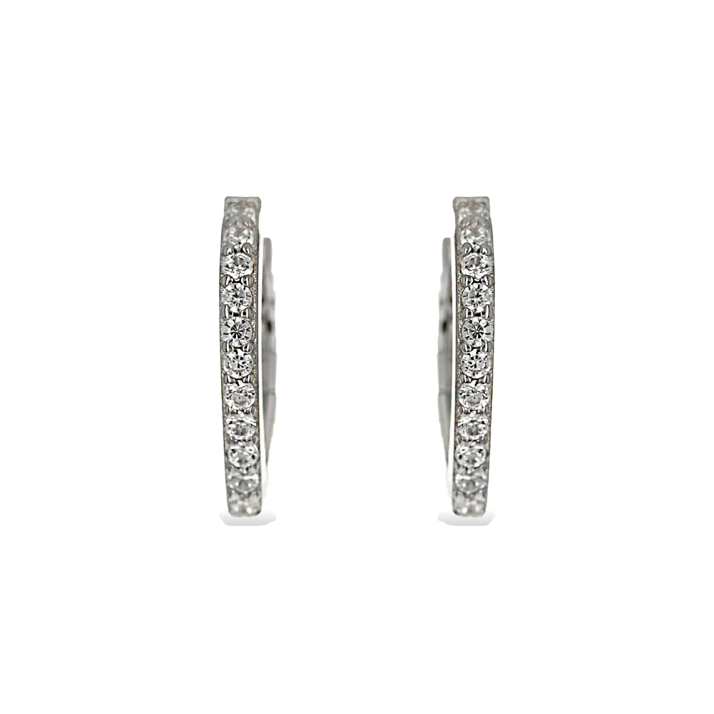 Lotus Huggie Hoop Earrings