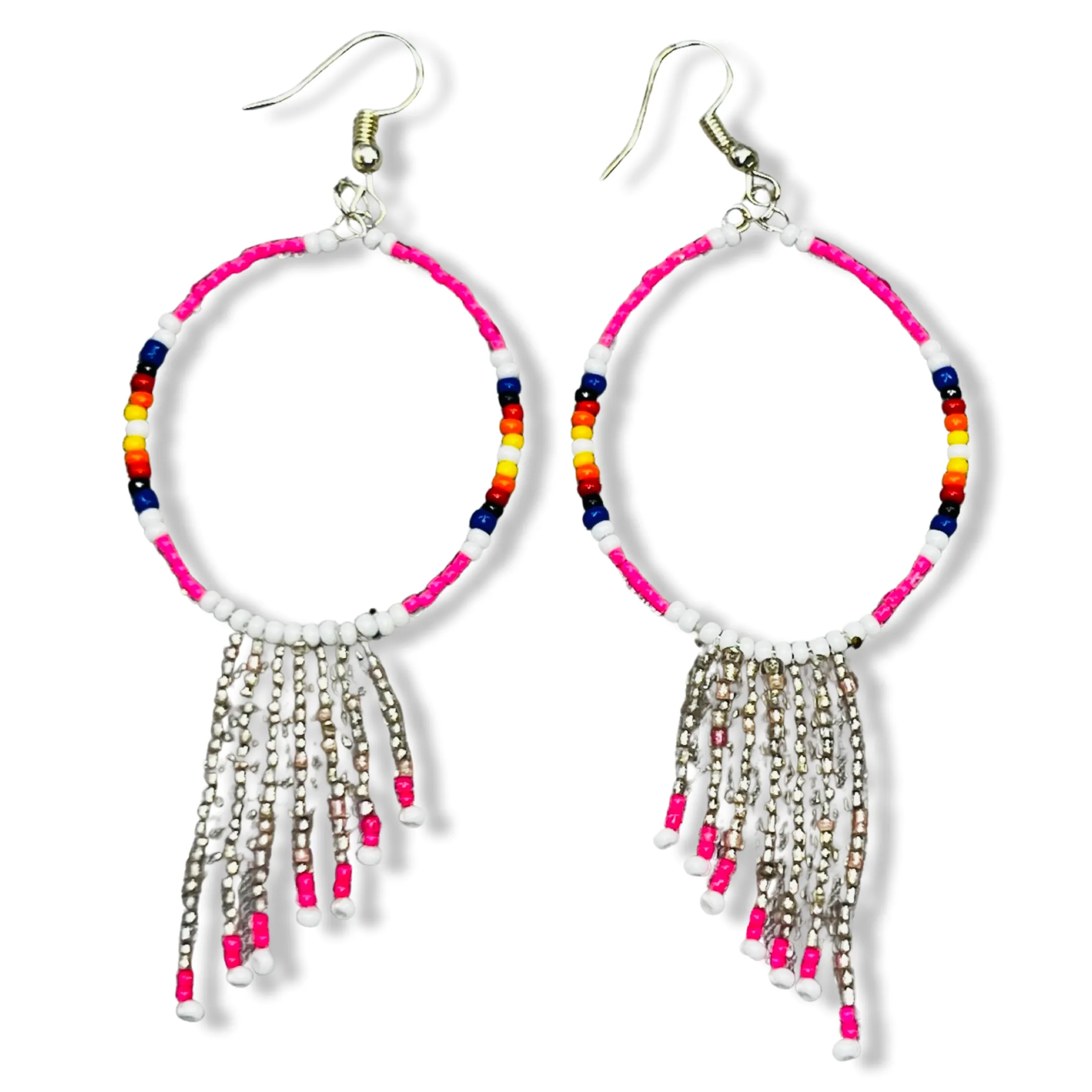 LZ Beaded Oval Earrings