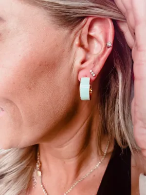 Madelynn Earrings, Mint