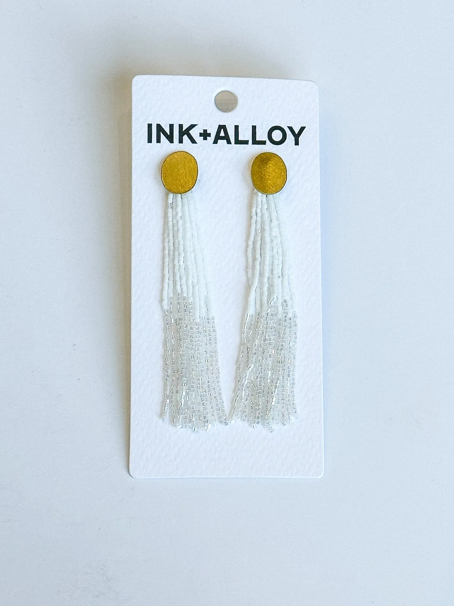 Mae 2 Color Beaded Tassel Earring