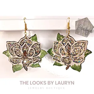 Magnolia Flower Earrings: Messy Jessy Collab