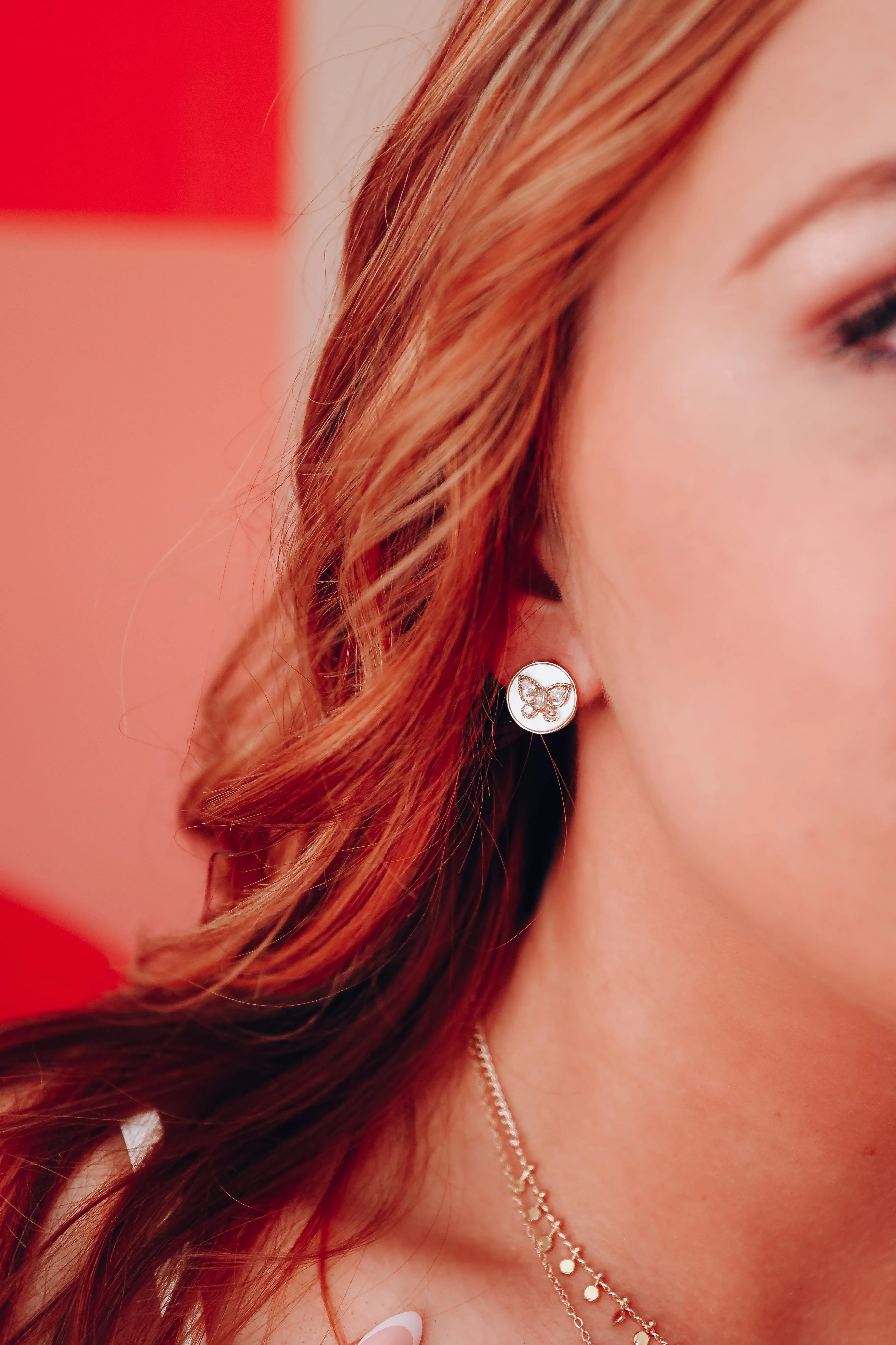 Maille Butterfly Studs