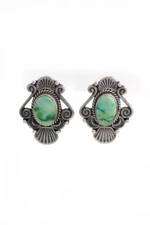 M&R Calladitto Sonoran Gold Turquoise Post Earrings