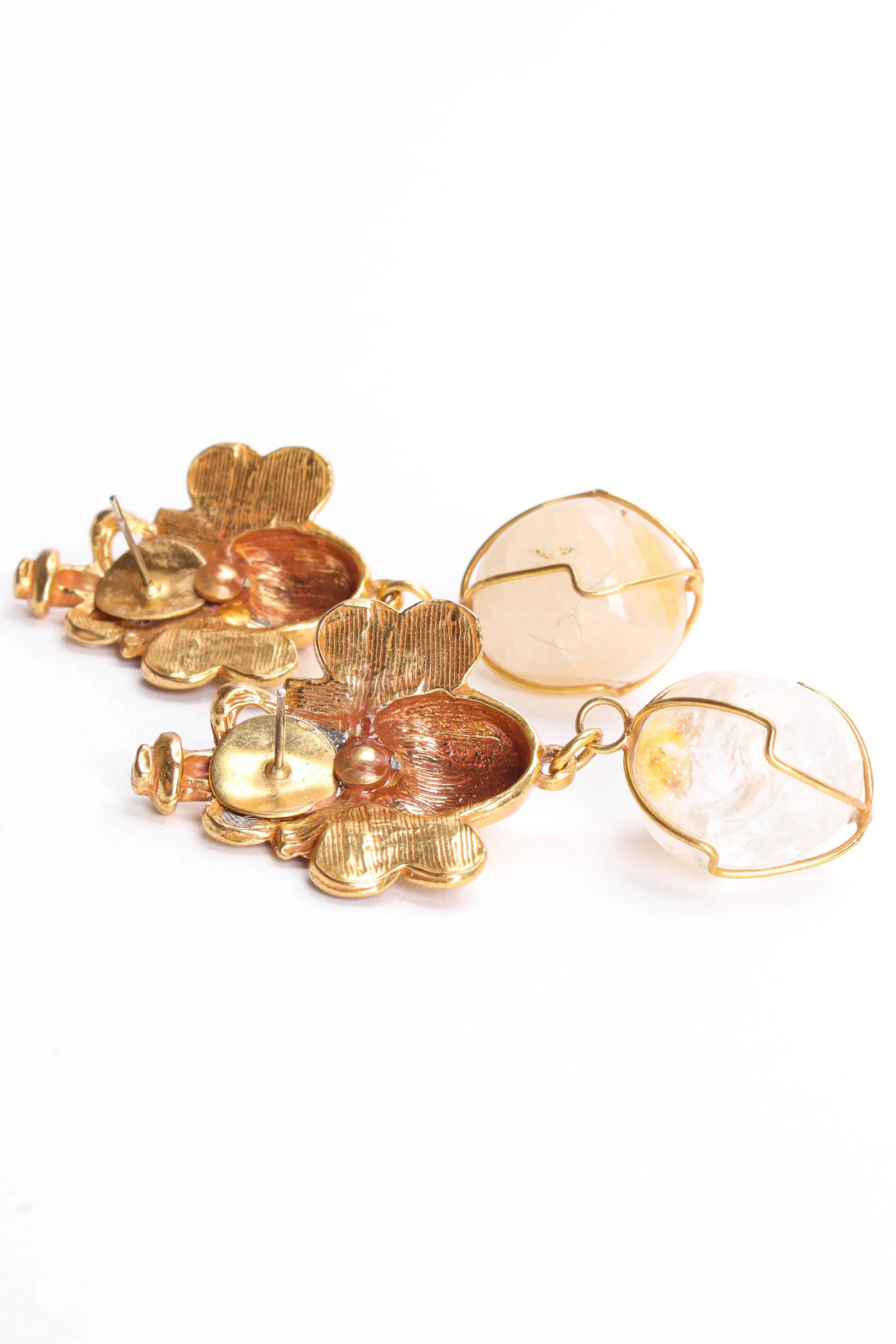 Mayan Crystal Stone Earrings