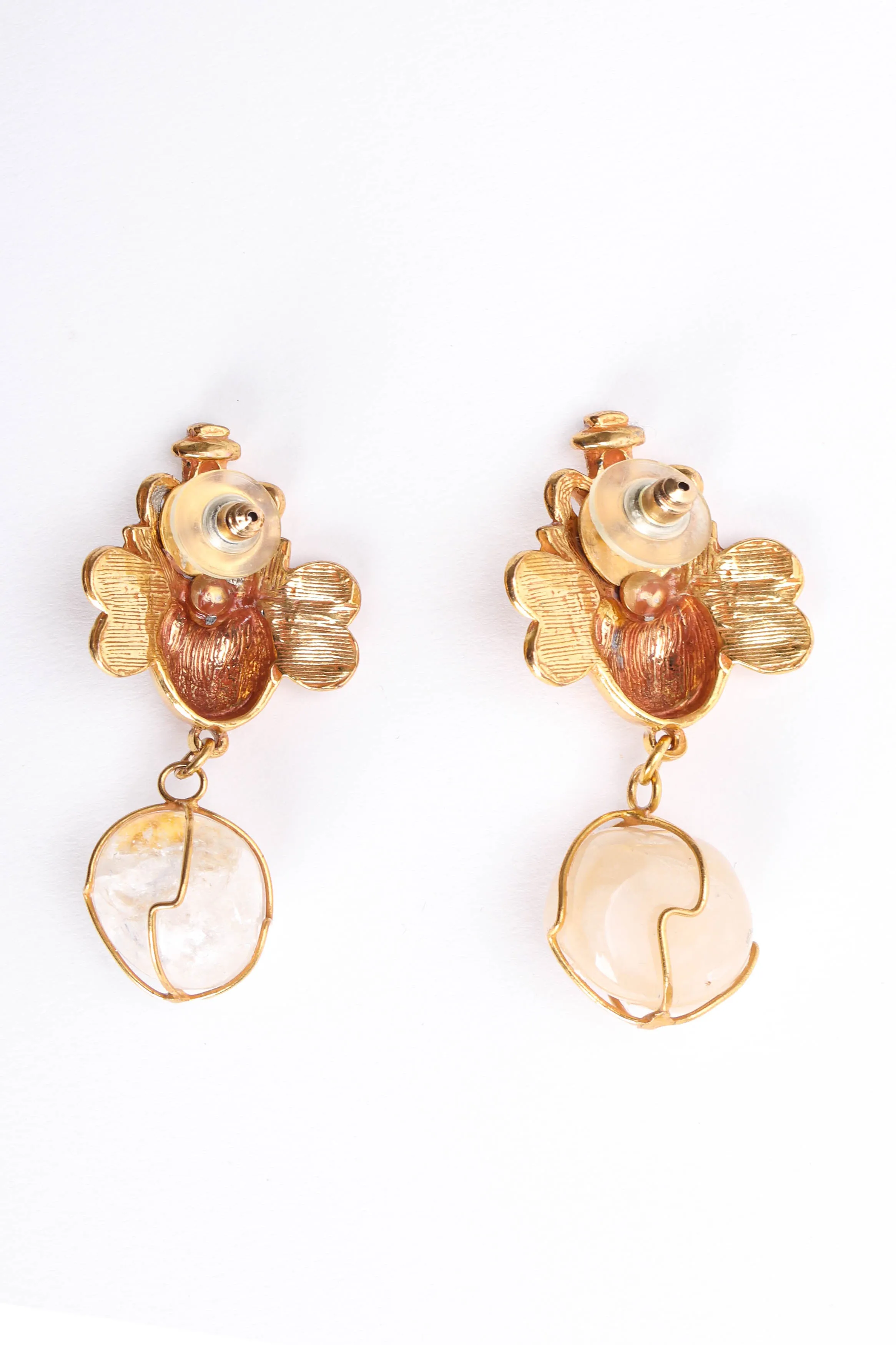 Mayan Crystal Stone Earrings