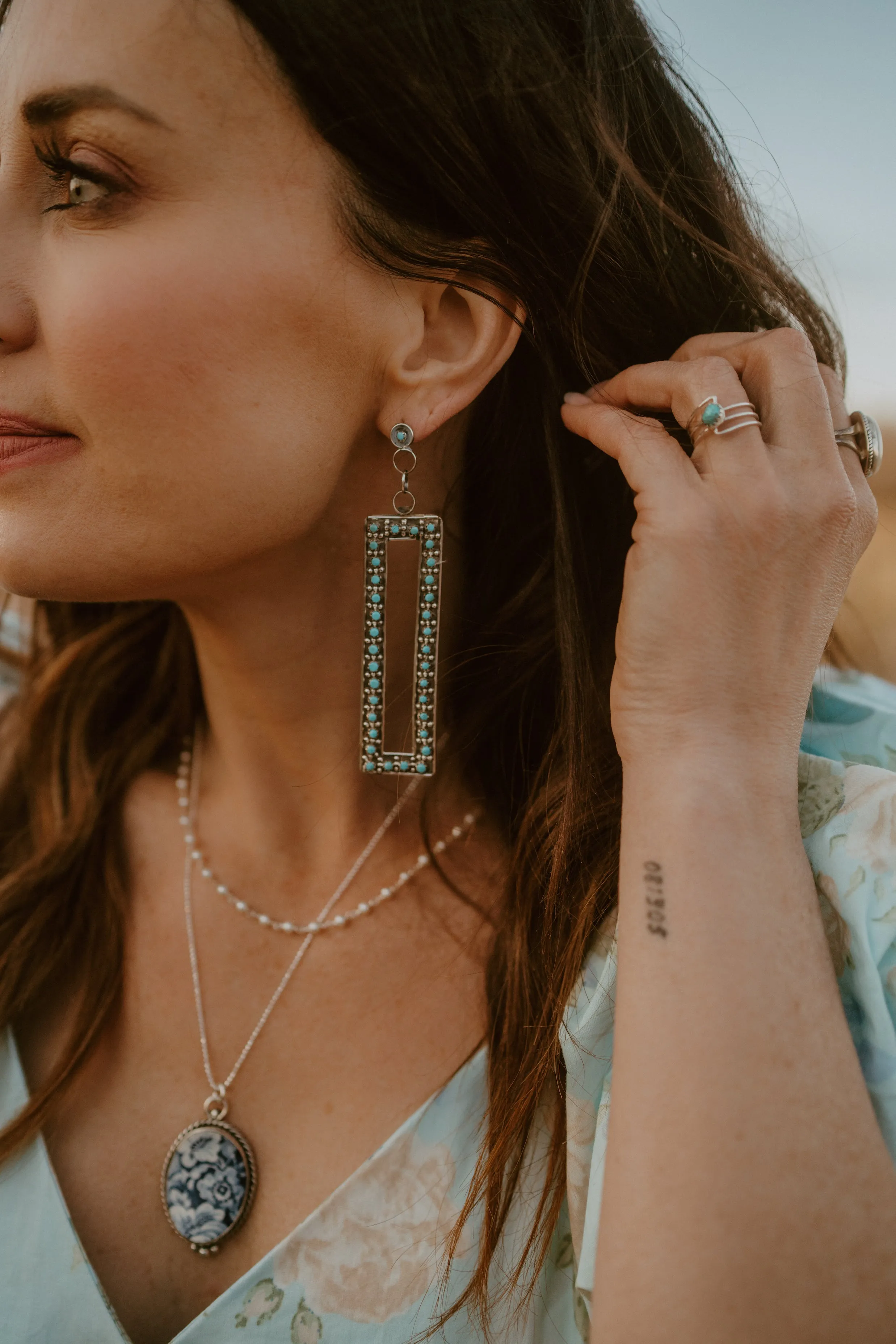 Medium Josie Earrings | Rectangle