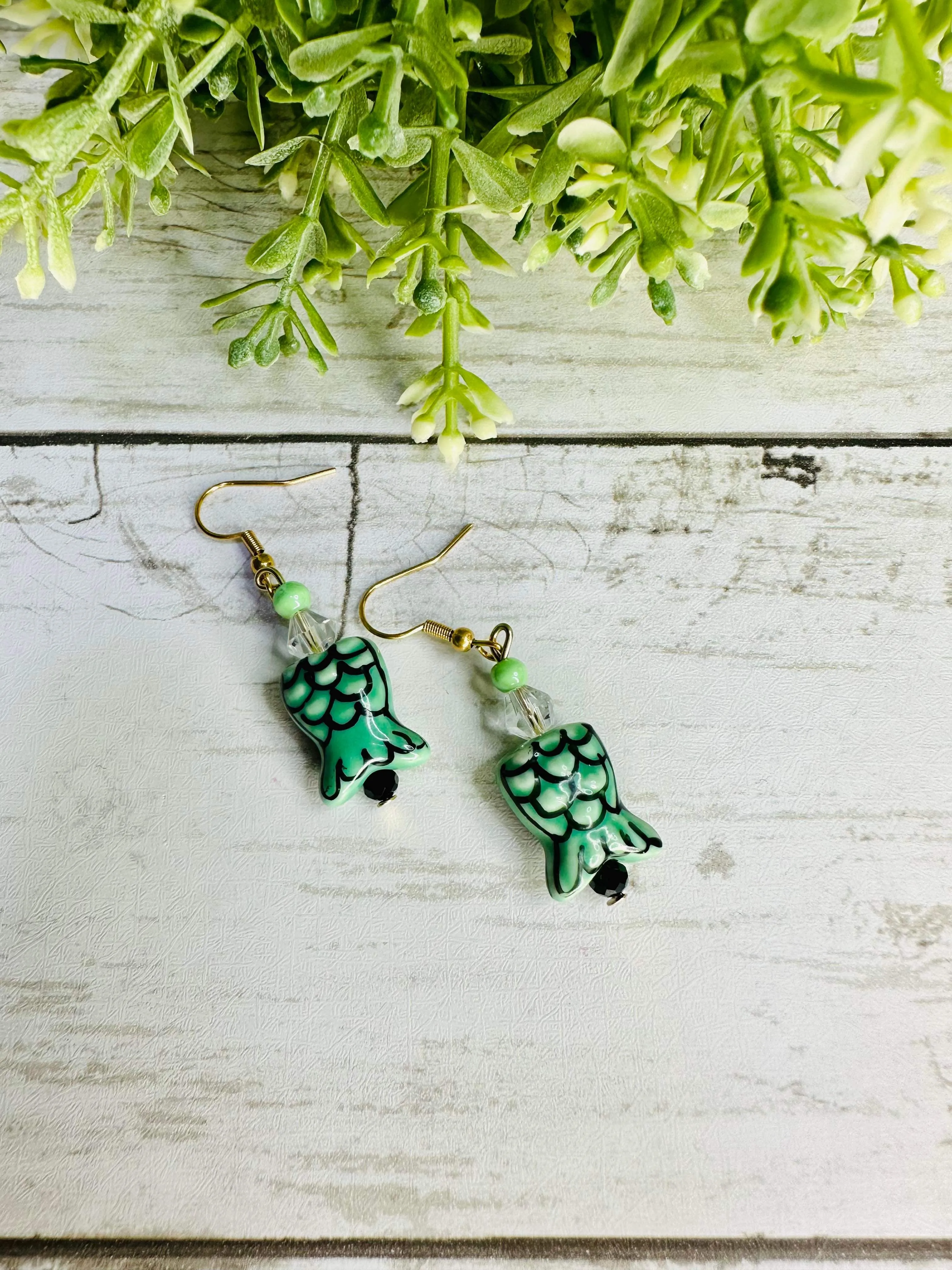 Mermaid Fun beaded Earrings