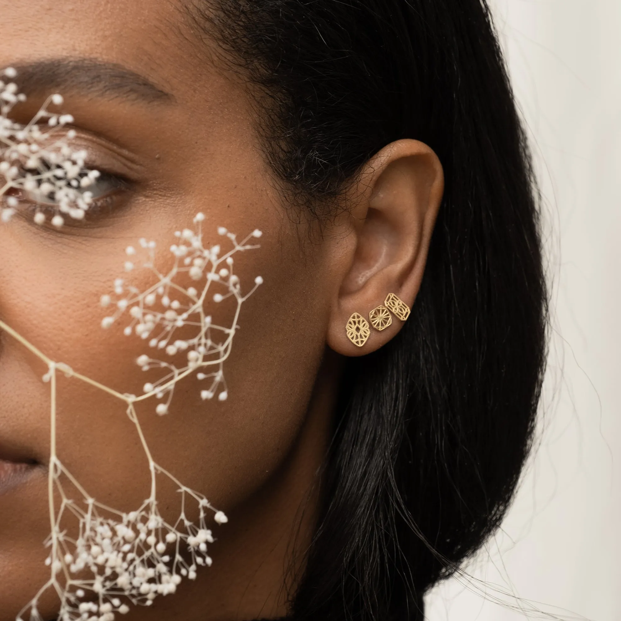 Mini Lace Deco Earrings - II