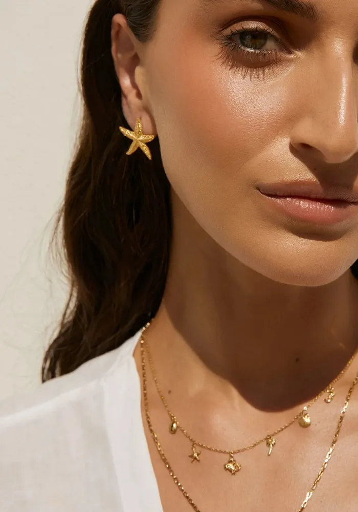 Mini Siesta Gold Earrings