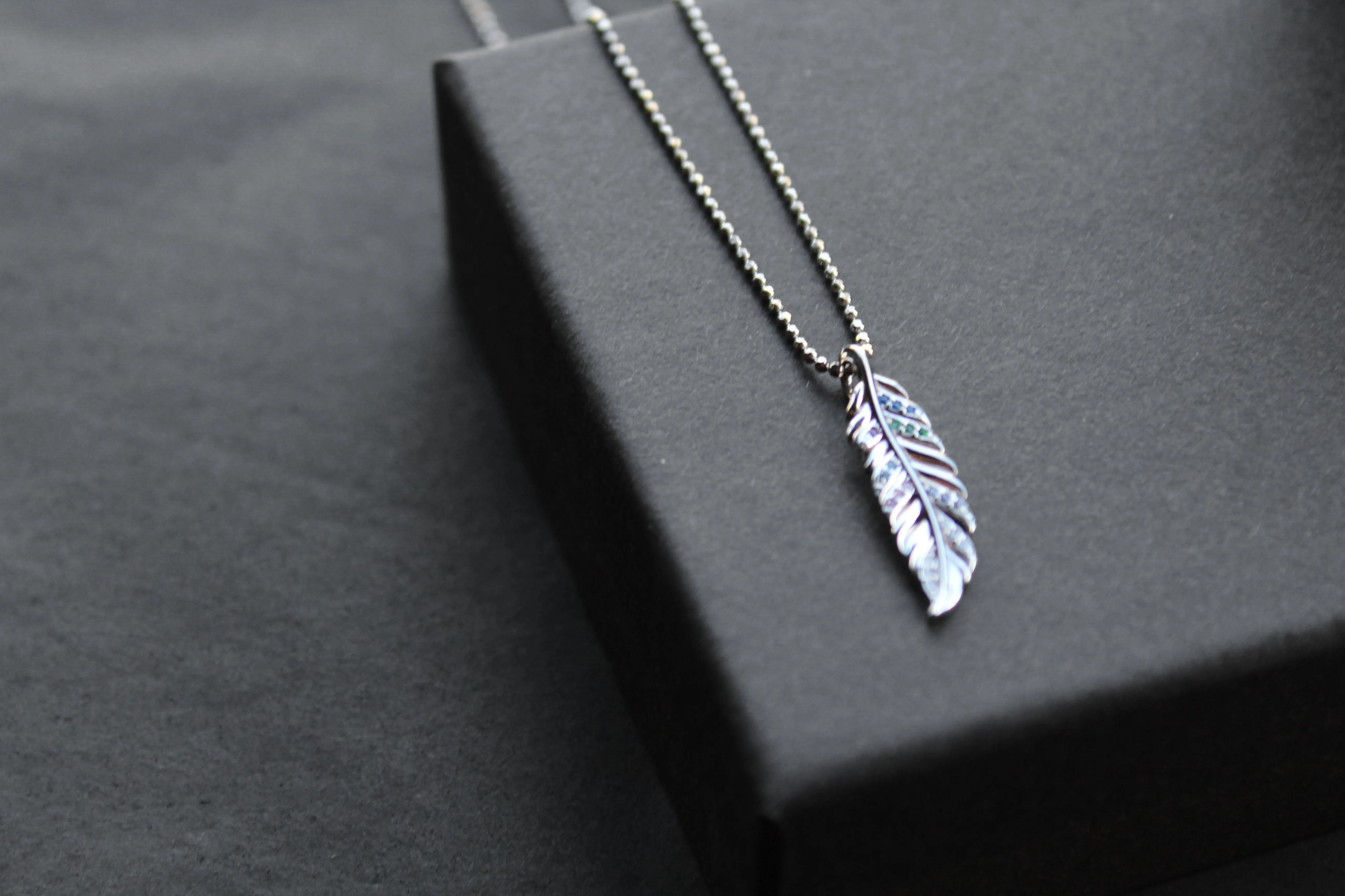 Multi Coloured Feather Necklace