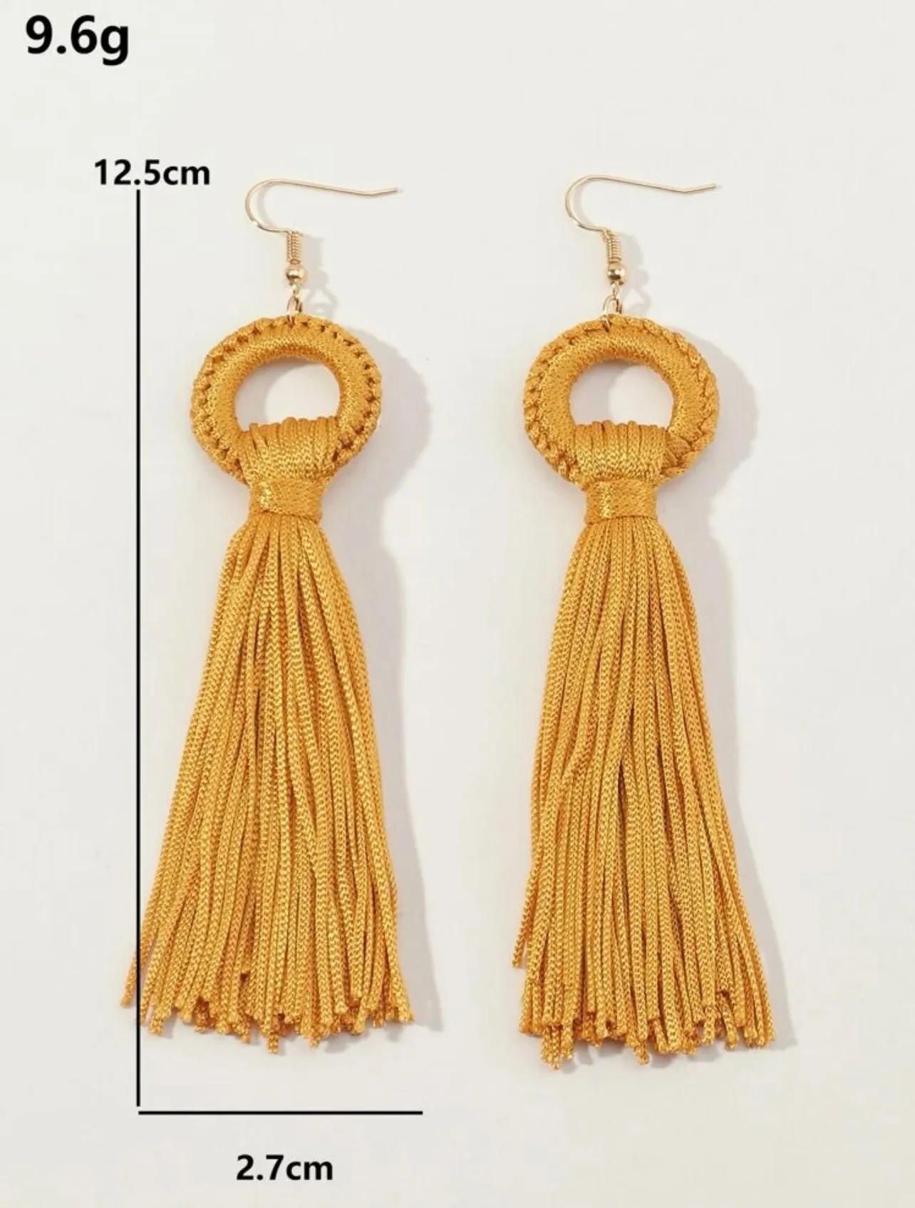 Mustard Tassel Earrings