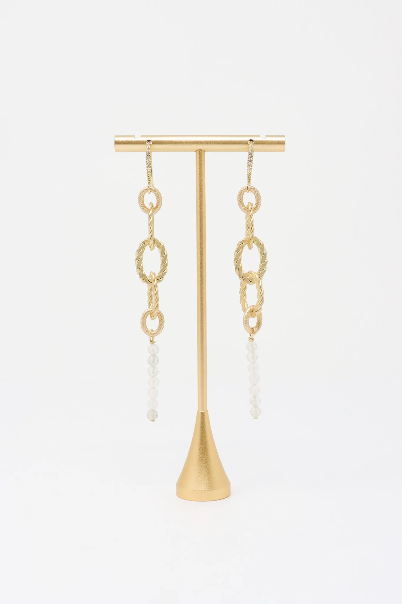 Mya Lambrecht Crystal Dangle Earrings