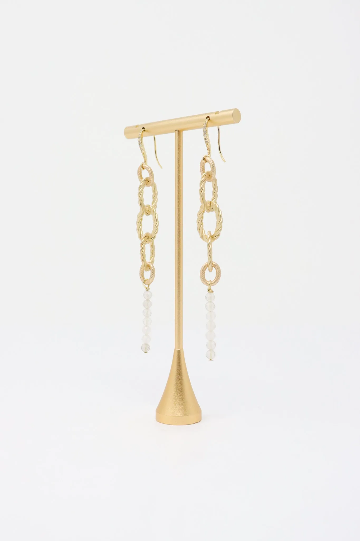 Mya Lambrecht Crystal Dangle Earrings