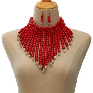 Nandi Cowrie Necklace Set