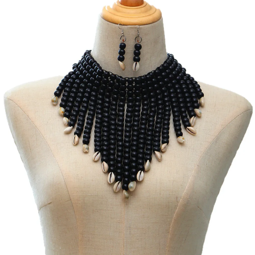 Nandi Cowrie Necklace Set