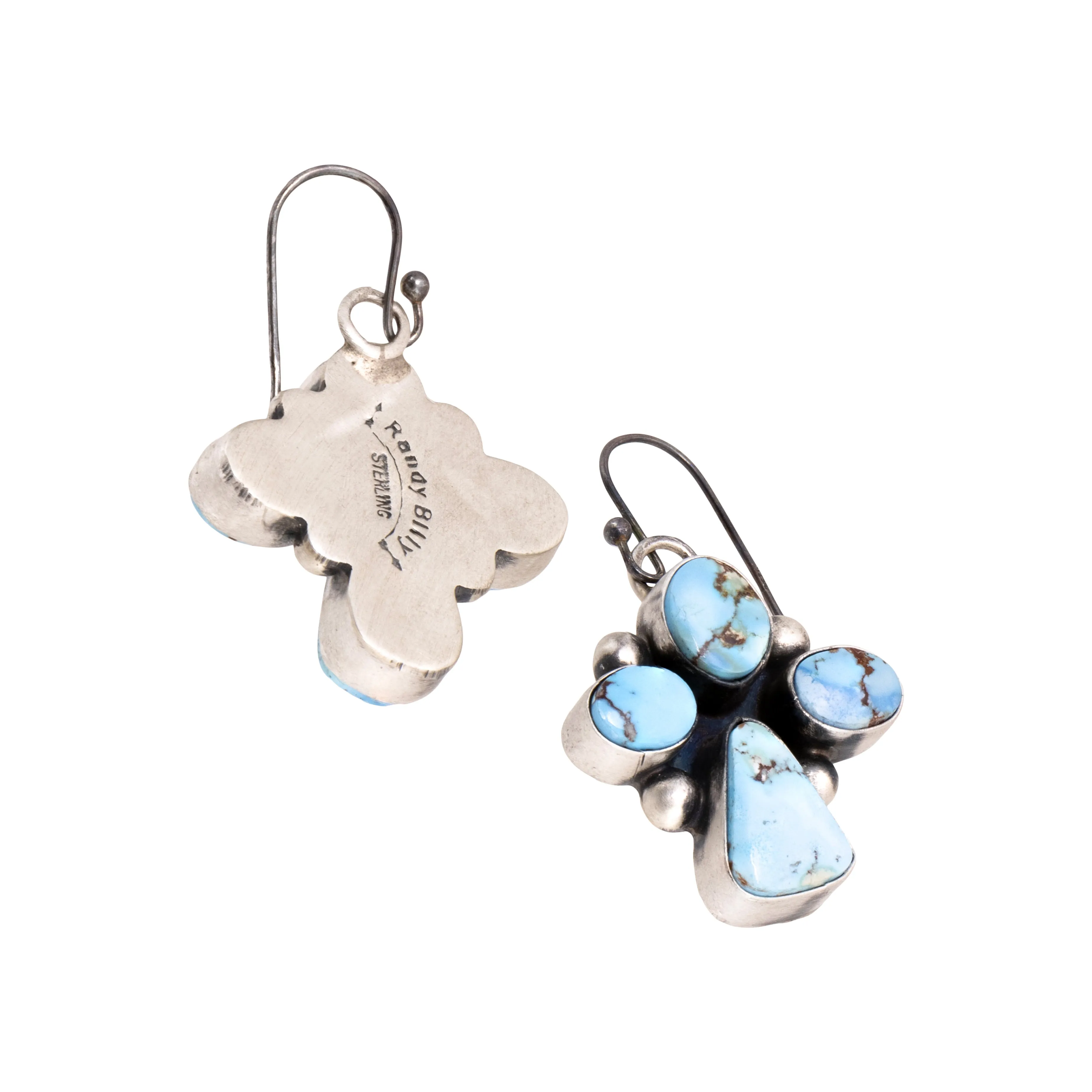 Navajo Golden Hill Turquoise Earrings