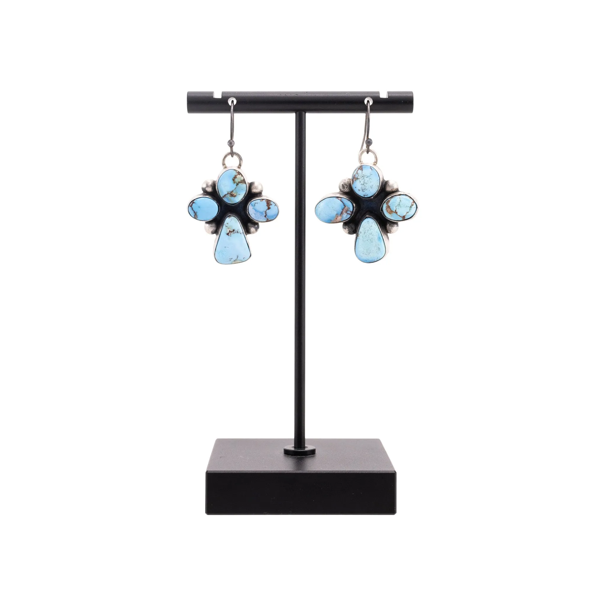 Navajo Golden Hill Turquoise Earrings