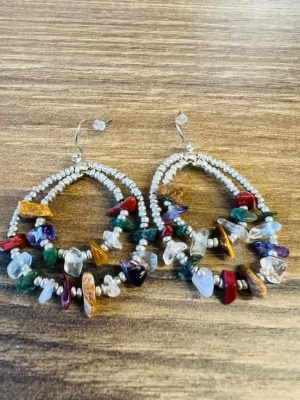 NEW Christopher & Banks Mixed Beaded Earrings