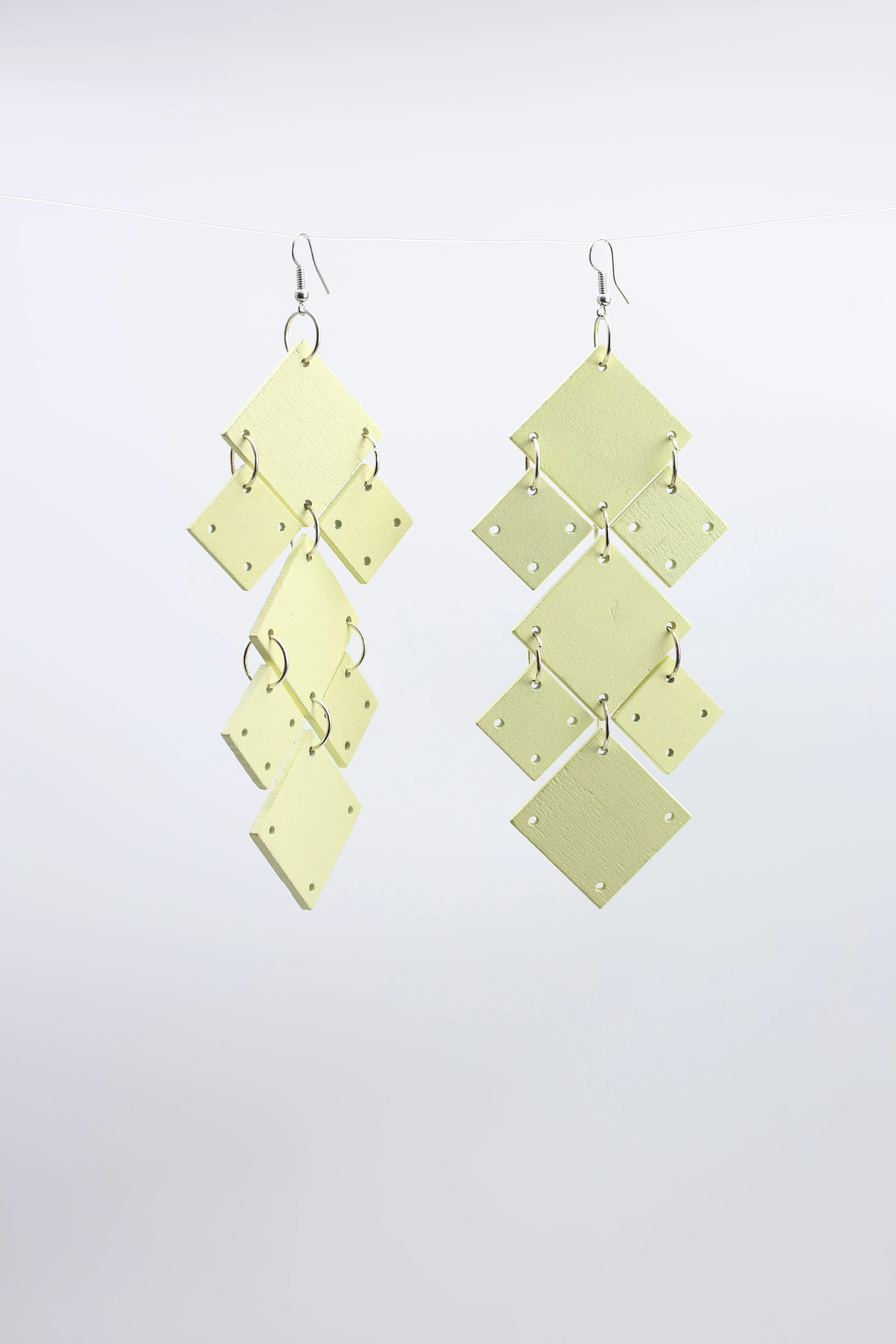 New Squares Chandelier Earrings