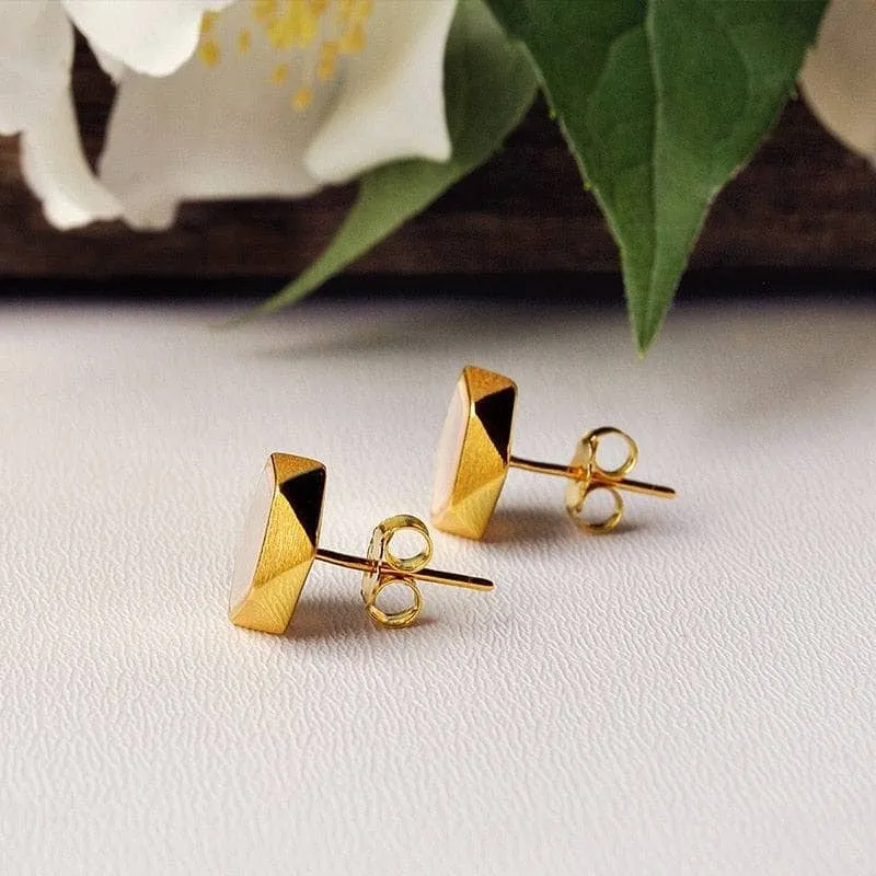 North European Style Geometric Angles Stud Earrings