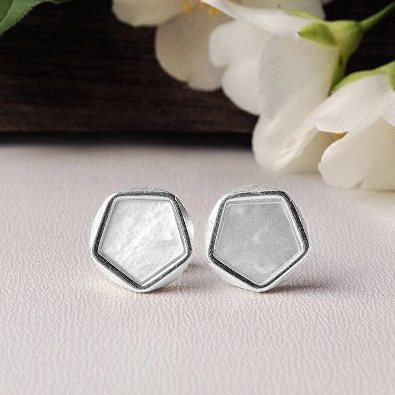 North European Style Geometric Angles Stud Earrings