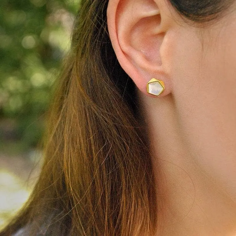 North European Style Geometric Angles Stud Earrings